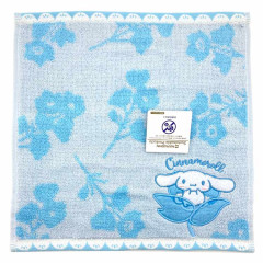 Japan Sanrio Embroidery Jacquard Towel Handkerchief - Cinnamoroll / Flora