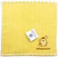 Japan Sanrio Jacquard Embroidered Towel Handkerchief - Pompompurin / Yellow - 1