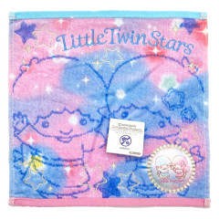 Japan Sanrio Jacquard Embroidered Towel Handkerchief - Little Twin Stars / Gradient Color