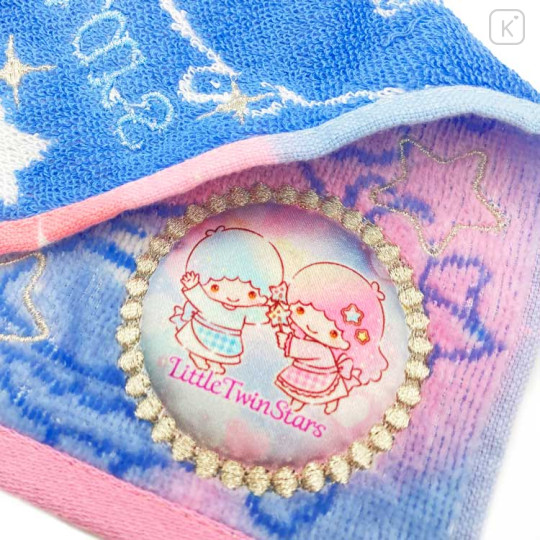 Japan Sanrio Jacquard Embroidered Towel Handkerchief - Little Twin Stars - 2
