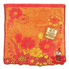 Japan Moomin Jacquard Embroidered Towel Handkerchief - Little My / Autumn