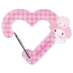 Japan Sanrio Carabiner Accessory Holder - My Melody & Sweet Piano / Heart