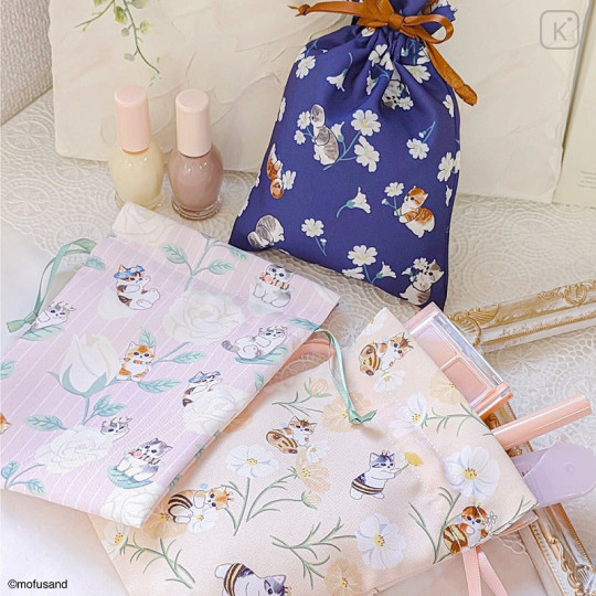 Japan Mofusand Drawstring Bag - Cat / Flora Fairy - 2