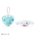 Japan Sanrio Original Mascot Holder in Heart Case - My Melody / Clear and Plump 3D - 4