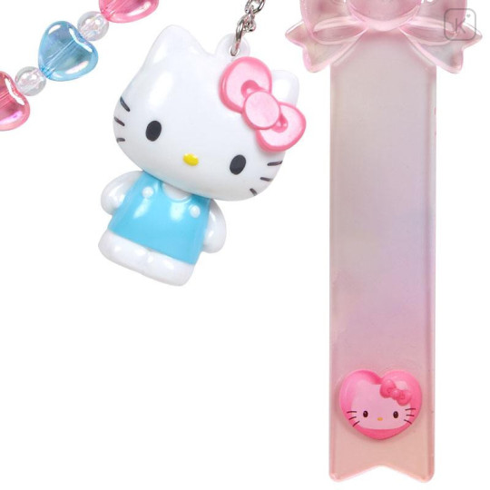 Japan Sanrio Original Custom Key Chain - Hello Kitty / Clear and Plump 3D - 4