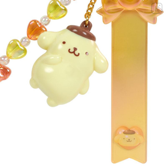 Japan Sanrio Original Custom Key Chain - Pompompurin / Clear and Plump 3D - 4