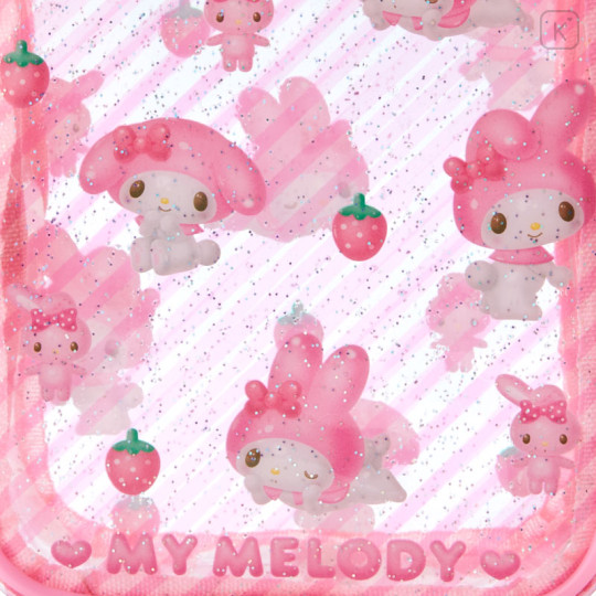 Japan Sanrio Original Clear Pouch - My Melody / Clear and Plump 3D - 3