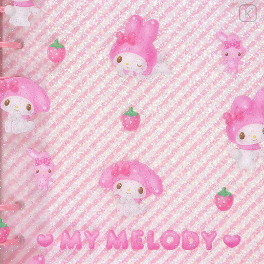 Japan Sanrio Original Clear Binder - My Melody / Clear and Plump 3D - 3