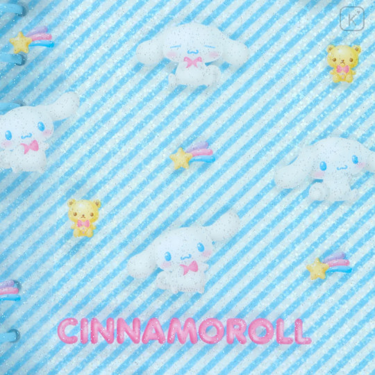 Japan Sanrio Original Clear Binder - Cinnamoroll / Clear and Plump 3D - 3