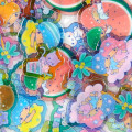 Japan Sanrio Original Summer Sticker - Little Twin Stars - 3