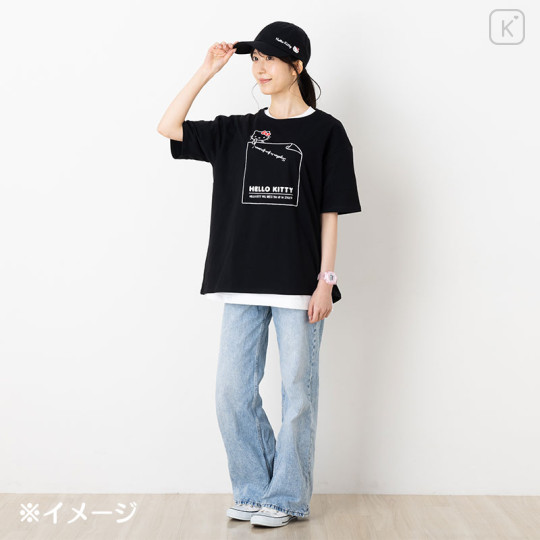 Japan Sanrio Original Cotton T-shirt - Gudetama - 3