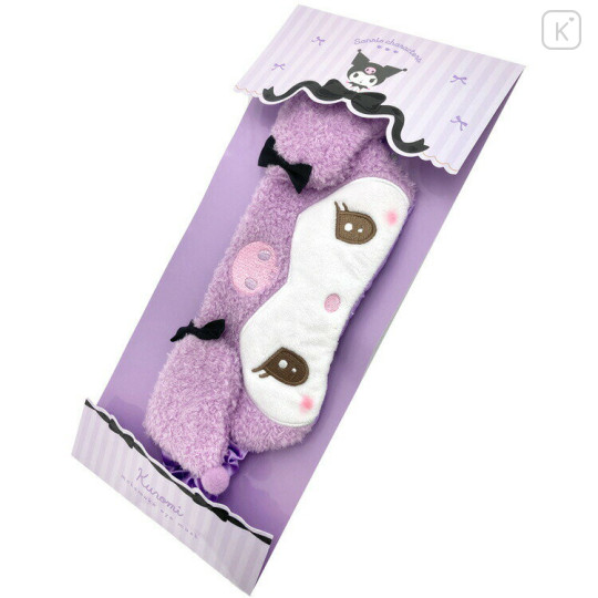 Japan Sanrio Sleeping Mask - Kuromi / Twinkle Eyes - 3