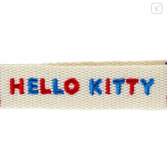 Japan Sanrio Original Logo Embroidered Tag Key Holder - Hello Kitty : Character Award 2024 - 3