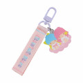 Japan Sanrio Original Logo Embroidered Tag Key Holder - Little Twin Stars / Character Award 2024 - 1