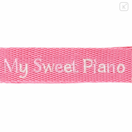 Japan Sanrio Original Logo Embroidered Tag Key Holder - My Sweet Piano / Character Award 2024 - 3