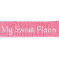 Japan Sanrio Original Logo Embroidered Tag Key Holder - My Sweet Piano / Character Award 2024 - 3