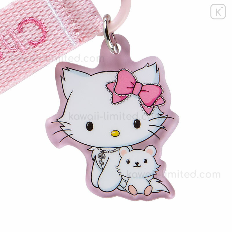 Japan Sanrio Original Logo Embroidered Tag Key Holder - Charmmy