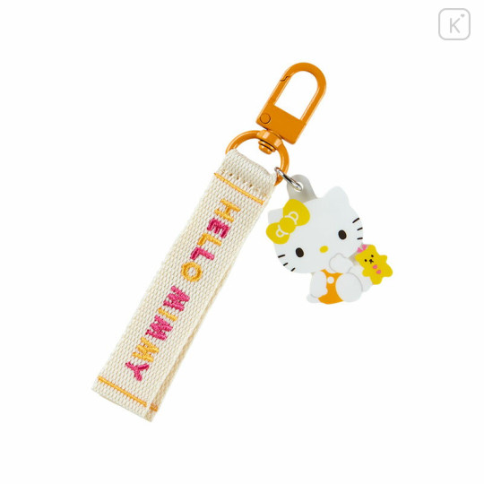Japan Sanrio Original Logo Embroidered Tag Key Holder - Hello Mimi / Character Award 2024 - 1