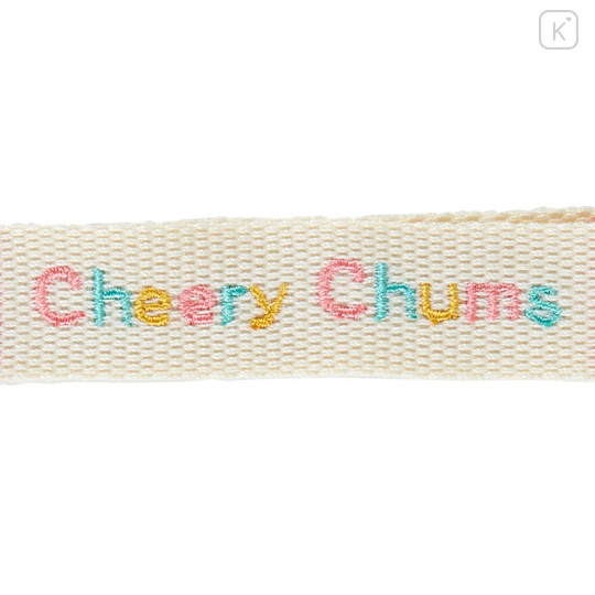 Japan Sanrio Original Logo Embroidered Tag Key Holder - Cheery Chums : Character Award 2024 - 3