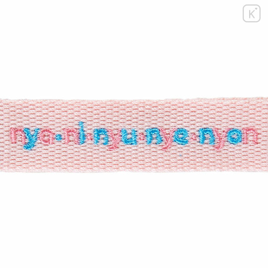 Japan Sanrio Original Logo Embroidered Tag Key Holder - Nya Ni Nyu Nye Nyon : Character Award 2024 - 3