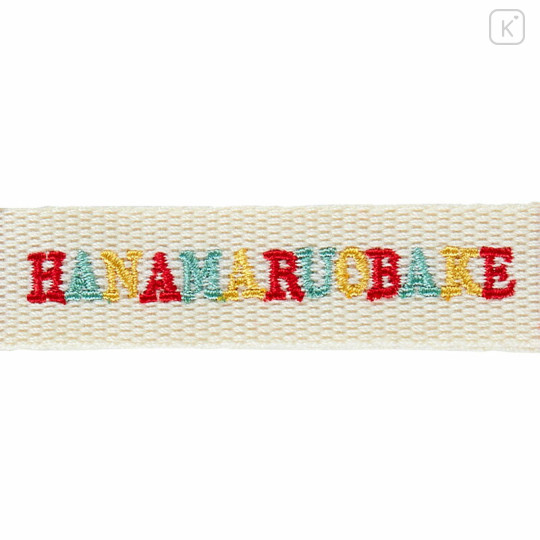 Japan Sanrio Original Logo Embroidered Tag Key Holder - Hanamaruobake : Character Award 2024 - 3