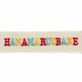Japan Sanrio Original Logo Embroidered Tag Key Holder - Hanamaruobake : Character Award 2024 - 3