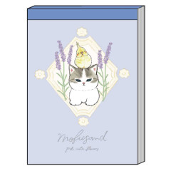 Japan Mofusand Mini Notepad - Cat / Flora Bird