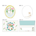 Japan Mofusand Mini Letter Set - Cat / Flora Tulip - 2