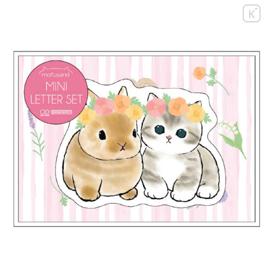 Japan Mofusand Mini Letter Set - Cat / Flora Rabbit - 1