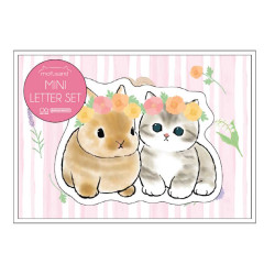Japan Mofusand Mini Letter Set - Cat / Flora Rabbit