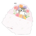 Japan Mofusand Flower Bouquet Letter Set - Cat / Pink - 2