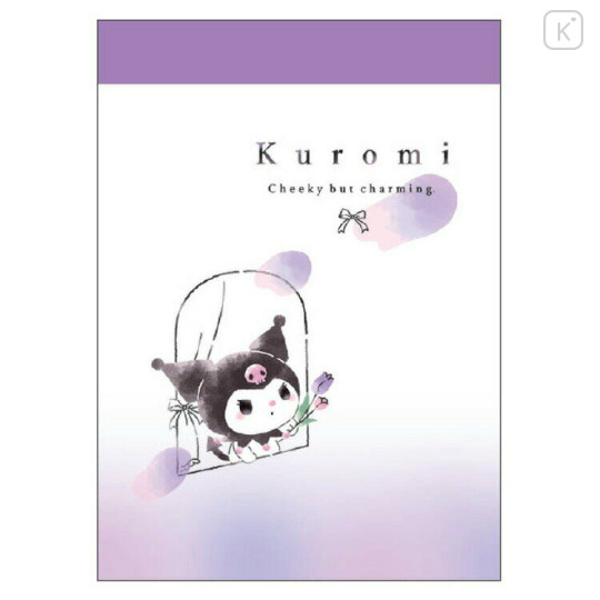 Japan Sanrio Mini Notepad - Kuromi / Dream - 1