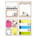 Japan Peanuts Sticky Notes with Case - Snoopy & Kids - 2