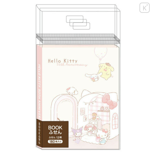 Japan Sanrio Sticky Notes with Case - Characters / Hello Kitty 50th Anniversary - 1