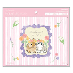 Japan Mofusand Mouse Pad - Cat / Flora Rabbit