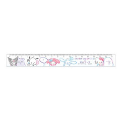 Japan Sanrio × Obakenu 17cm Ruler - Characters / White