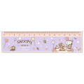 Japan Peanuts 15cm Ruler - Snoopy & Woodstock / Party Purple - 1