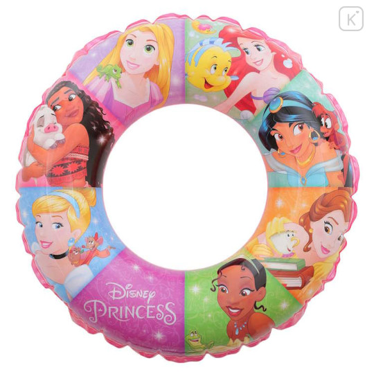 Japan Disney 60cm Swim Floating Ring - Princeses / Pink Summer - 1