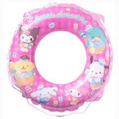 Japan Sanrio 60cm Swim Floating Ring - Characters / Pink Ice Cream Summer