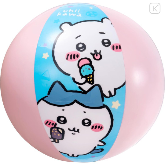 Japan Chiikawa Beach Ball Air Ball - Characters / Pink Ice Cream - 1