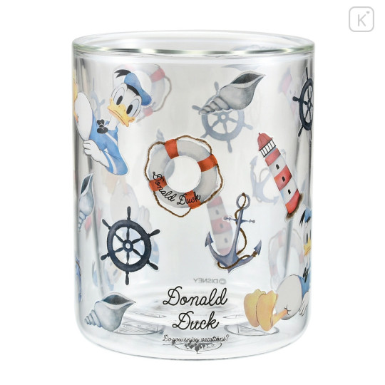 Japan Disney Store Heat Resistant Glass Tumbler - Donald Duck / Summer - 1