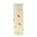 Japan Disney Store Stainless Steel Water Bottle - Pooh / Tulips Chill Life - 2