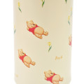 Japan Disney Store Stainless Steel Water Bottle - Pooh / Tulips Chill Life - 3