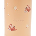 Japan Disney Store Stainless Steel Water Bottle - Chip & Dale / Tulips Chill Life - 3