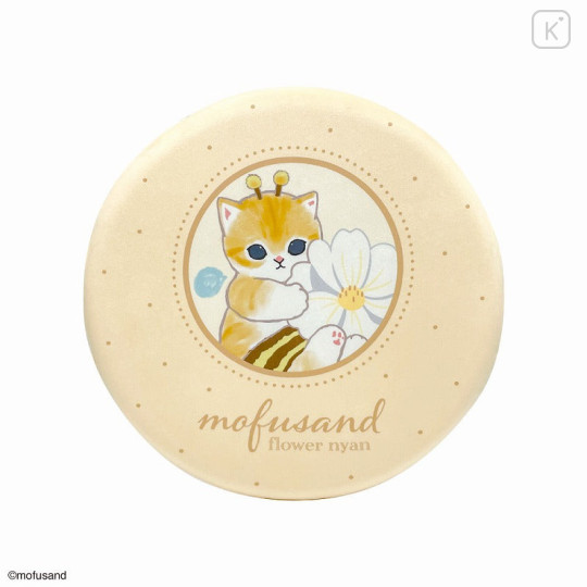 Japan Mofusand Memory Foam Chewy Seat Cushion - Cat / Flora Bee - 1