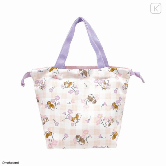 Japan Mofusand Drawstring Petit Bag - Cat / Flora Fairy Purple - 1
