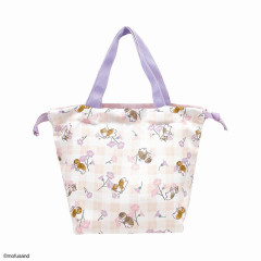 Japan Mofusand Drawstring Petit Bag - Cat / Flora Fairy Purple