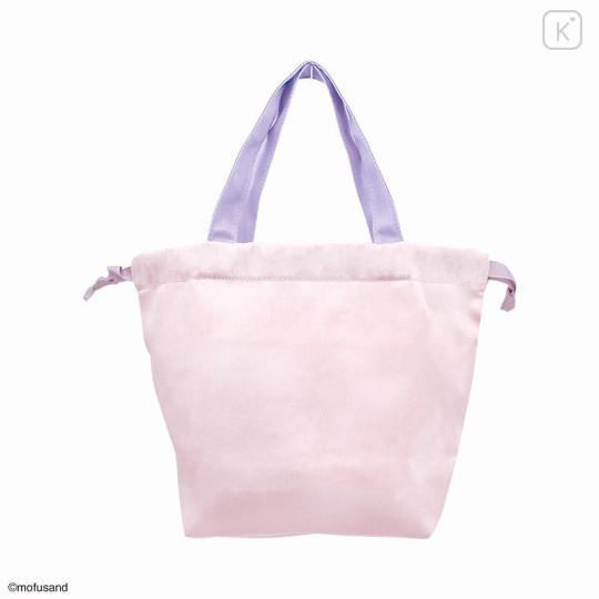 Japan Mofusand Drawstring Petit Bag - Cat / Flora Fairy Purple - 5