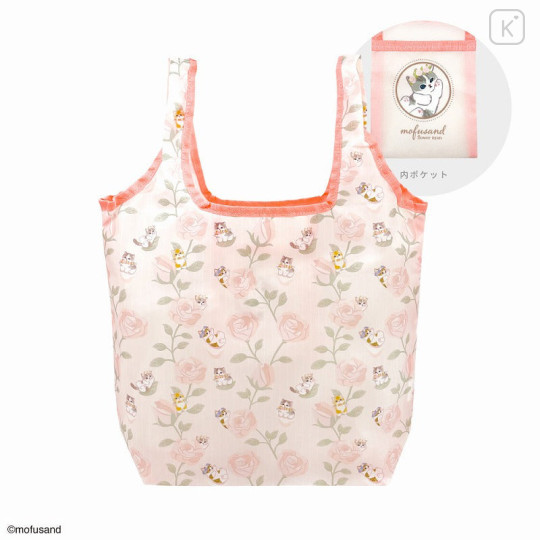 Japan Mofusand Eco Shopping Bag - Cat / Flora Fairy Pink - 5