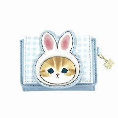 Japan Mofusand Folding Wallet - Cat / Rabbit Blue